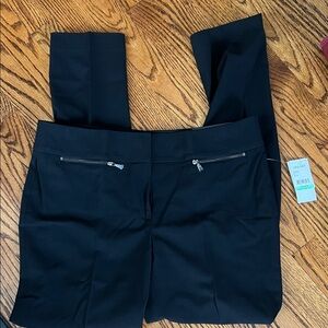 NWT, Nine West Slim Straight Leg Black Pants